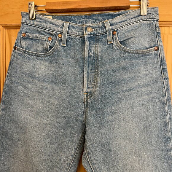 Levis 501 Skinny Women's Jeans W28 L28 High Rise Slim - Picture 2 of 12